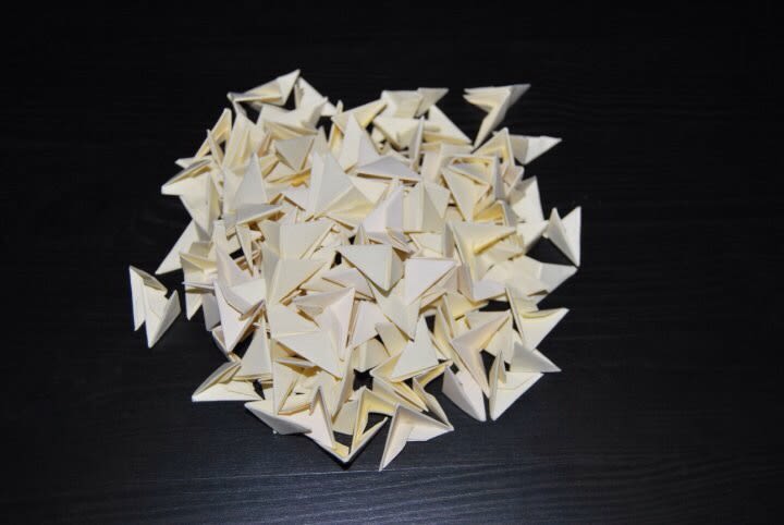 Jarrón y Rosas. Origami 3D 2