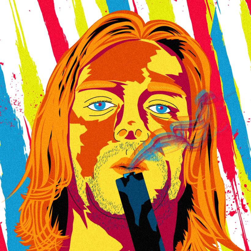 Retrato de Nirvana ( Kurt Cobain) 2