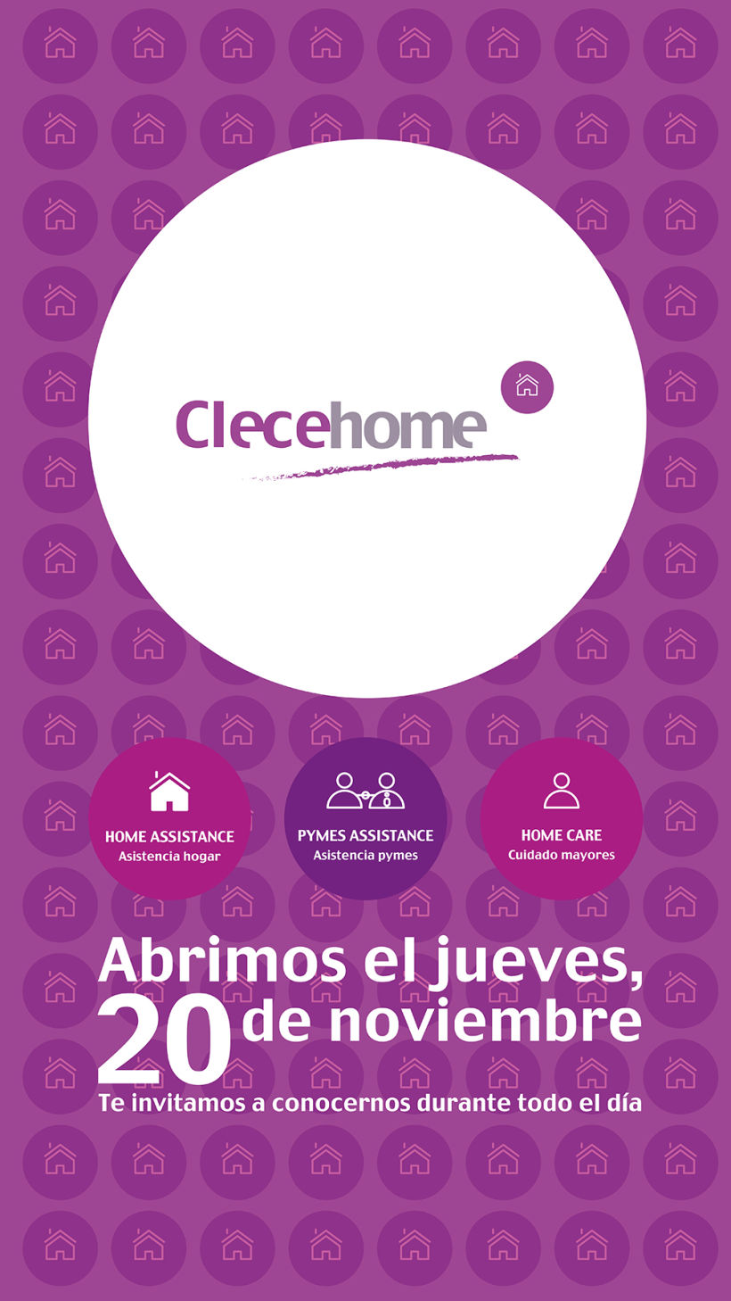 Diseño imagen gráfica y logotipo para la 1ª tienda Clecehome. Madrid 2014 0