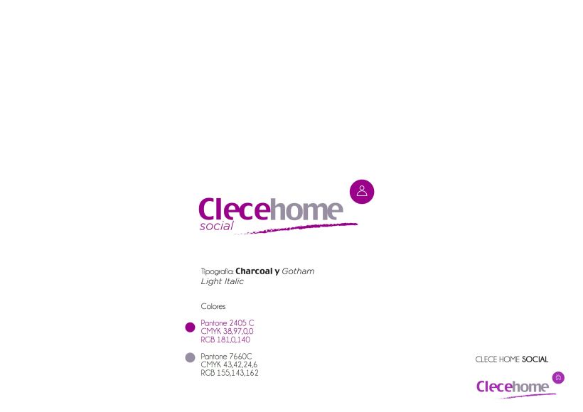 Diseño imagen gráfica y logotipo para la 1ª tienda Clecehome. Madrid 2014 3