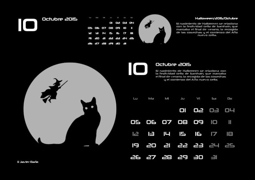 Calendario 2015. Octubre (Halloween) 0