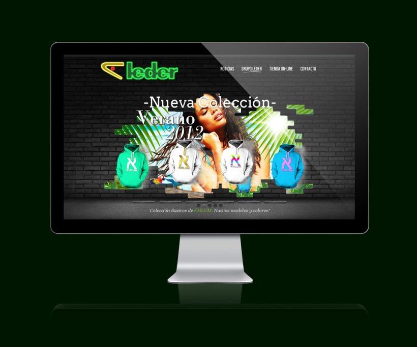 Leder sportwear - campañas website 2012 1