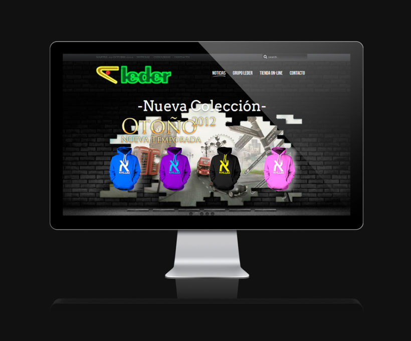 Leder sportwear - campañas website 2012 2