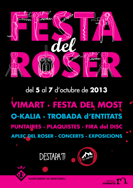 Cartel para Vimart - Festa del Roser (Feria Vitícola de Martorell). -1