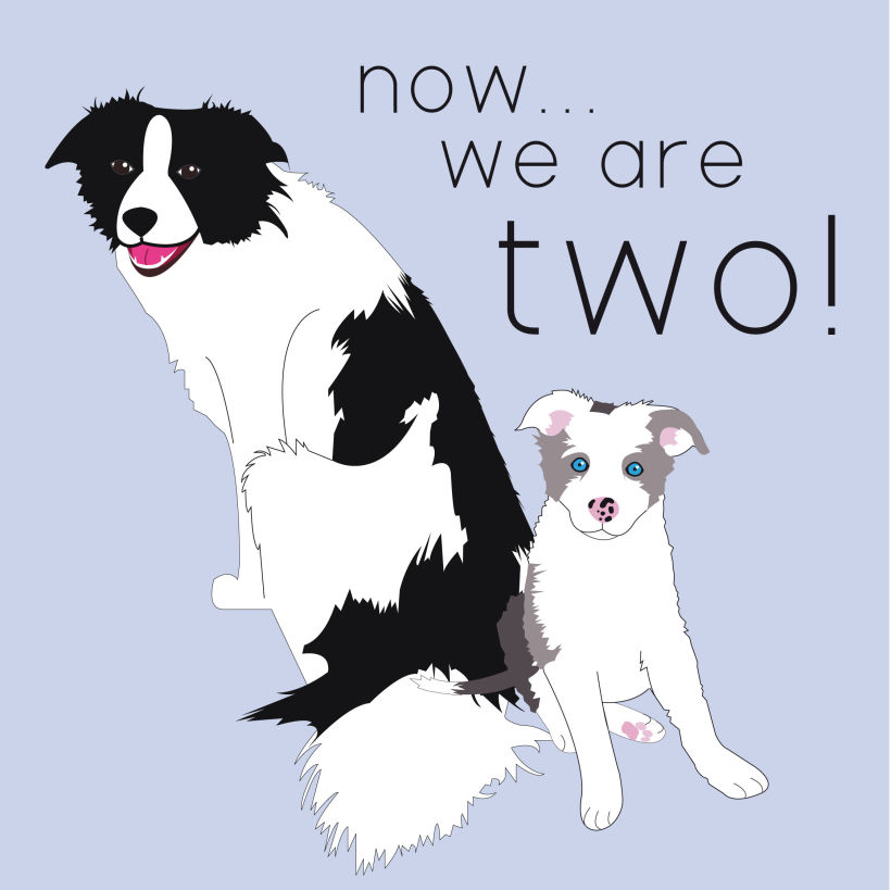 Tango and puppy Tana's illustration -1