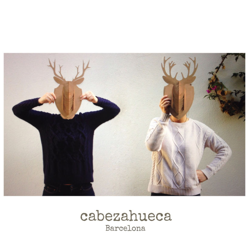 Cabezahueca Barcelona - Tu reno y ciervo de cartón 4