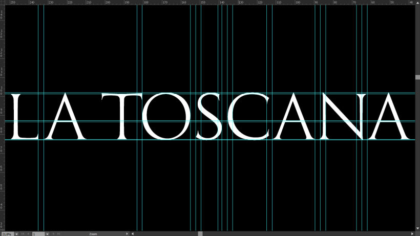 La Toscana Toledo, diseño tipografía. 10