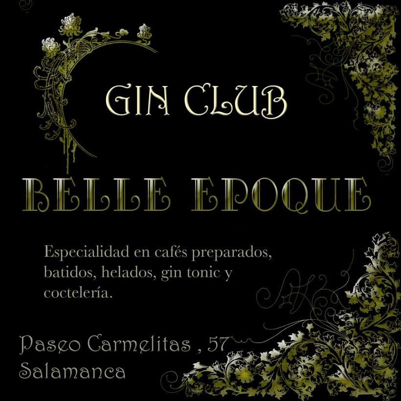 Creación de identidad corporativa y elementos de branding. Belle Epoque Gin Club 0