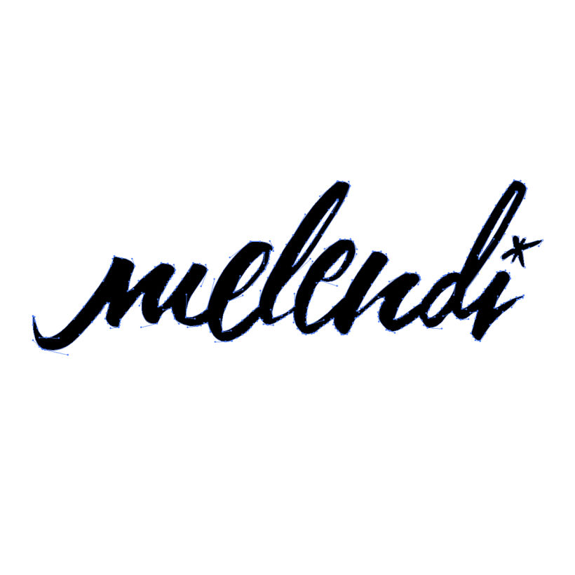 Desafío: caligrafía para logotipo Melendi.  0