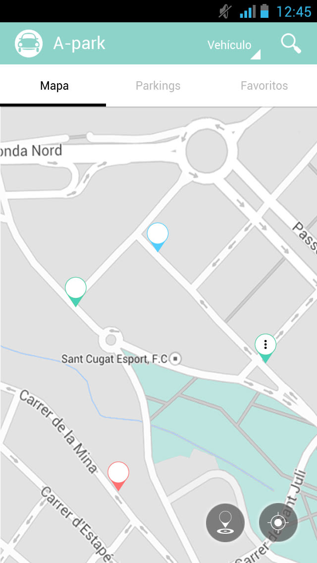 Interactive Design: A-park (App to find parking) 0