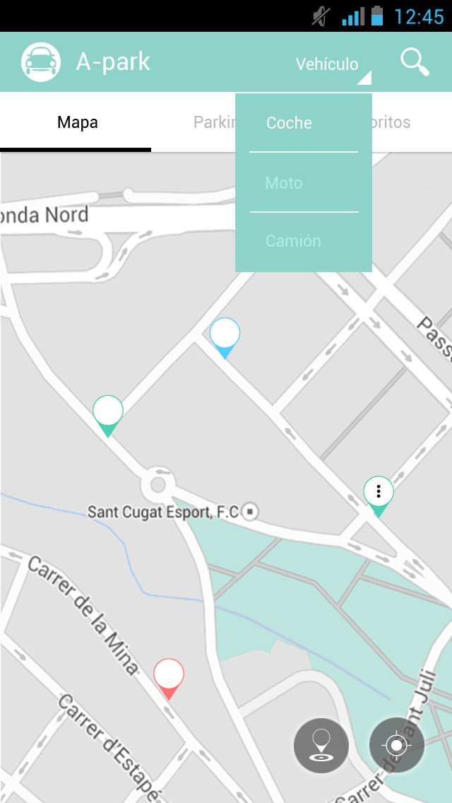 Interactive Design: A-park (App to find parking) 1