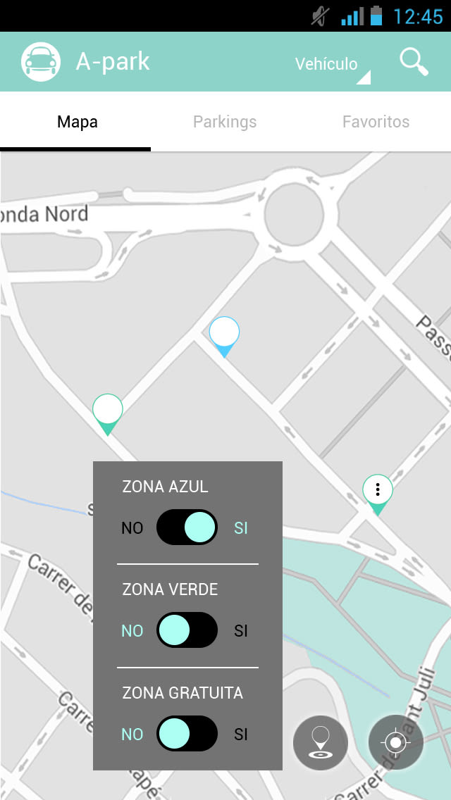 Interactive Design: A-park (App to find parking) 2