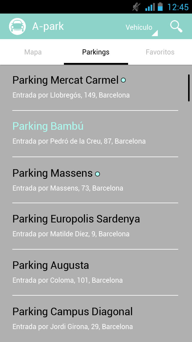 Interactive Design: A-park (App to find parking) 3