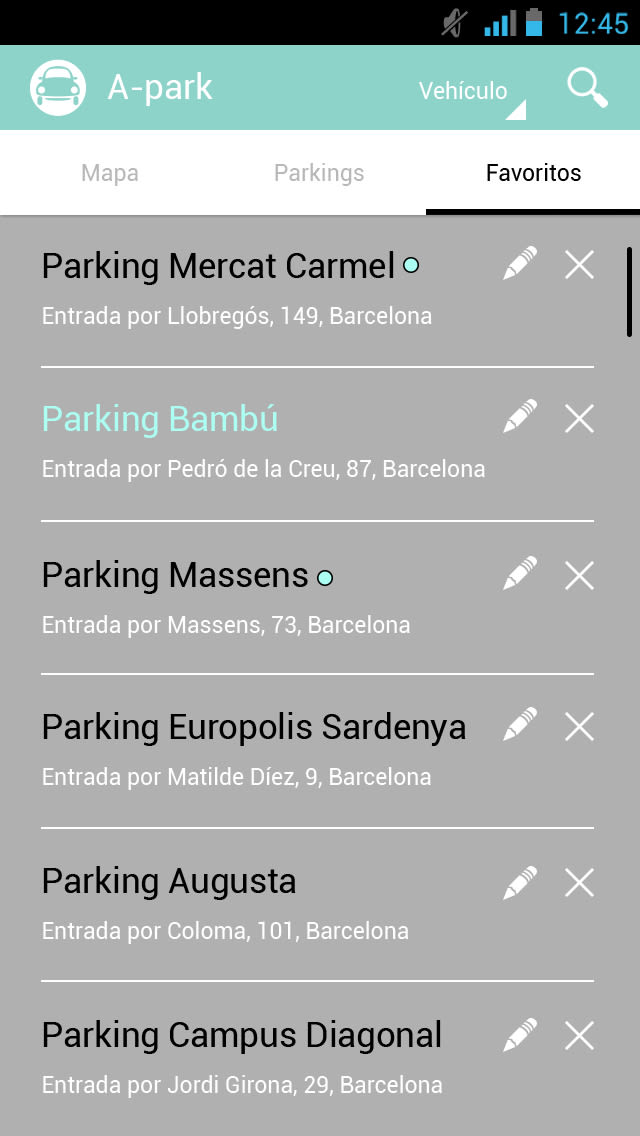 Interactive Design: A-park (App to find parking) 4