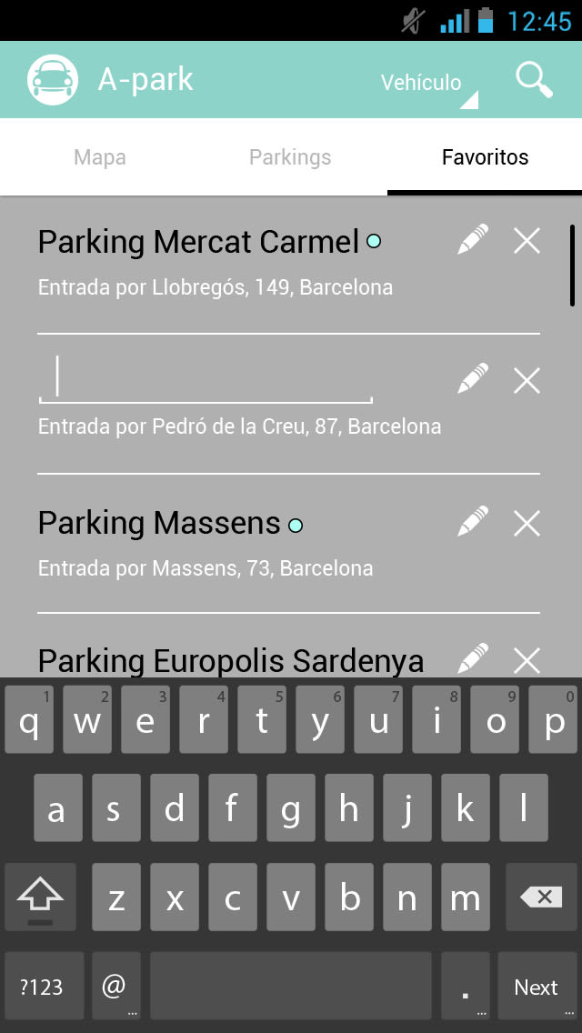 Interactive Design: A-park (App to find parking) 5