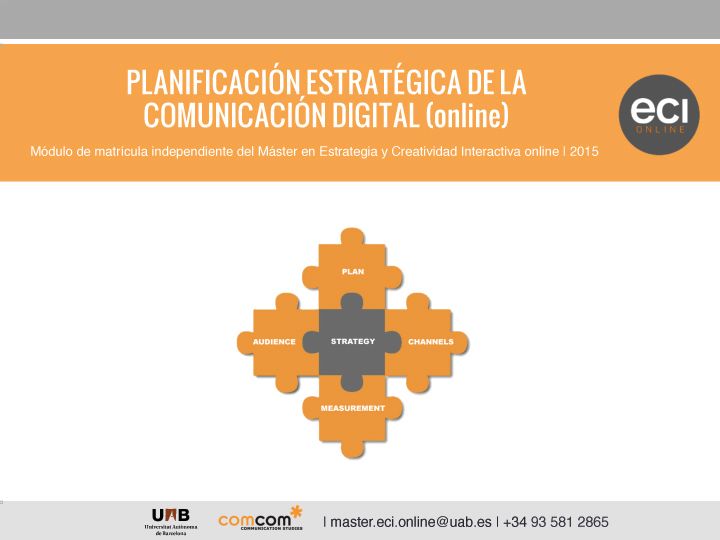 ECI Online - Curso de Planificación Estratégica de la Comunicación 0