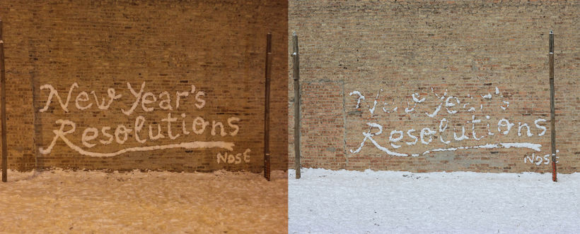 resolutions, snow graffiti 1