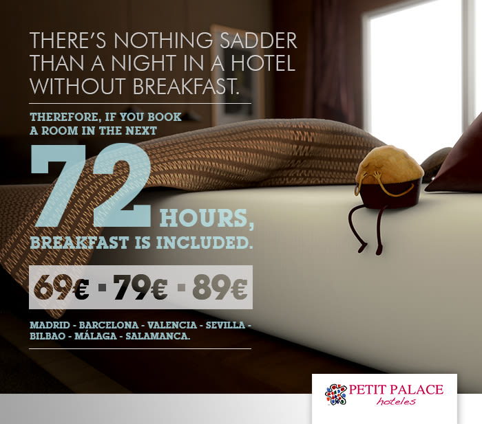 Petit Palace Hoteles - Creatividad Campaña Mailing #1: Desayuno Gratis. 3