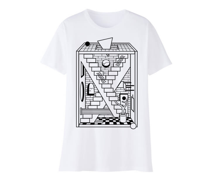 "Infinity room" Ilustración para print y camiseta 1