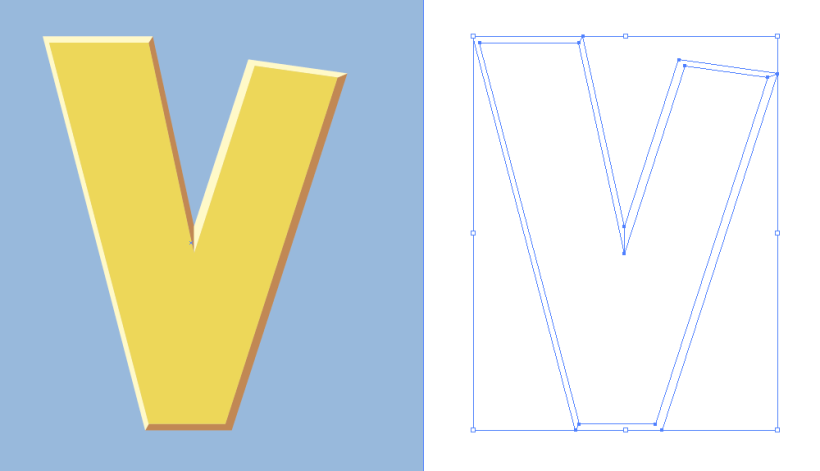 Dudas para vectorizar estas letras 1