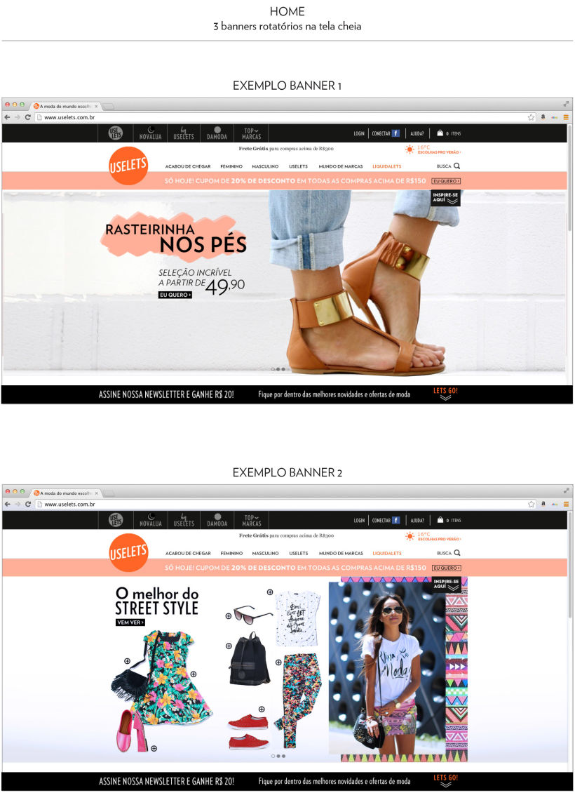 Web Multimarca Uselets Brasil - Tienda online 2015 1