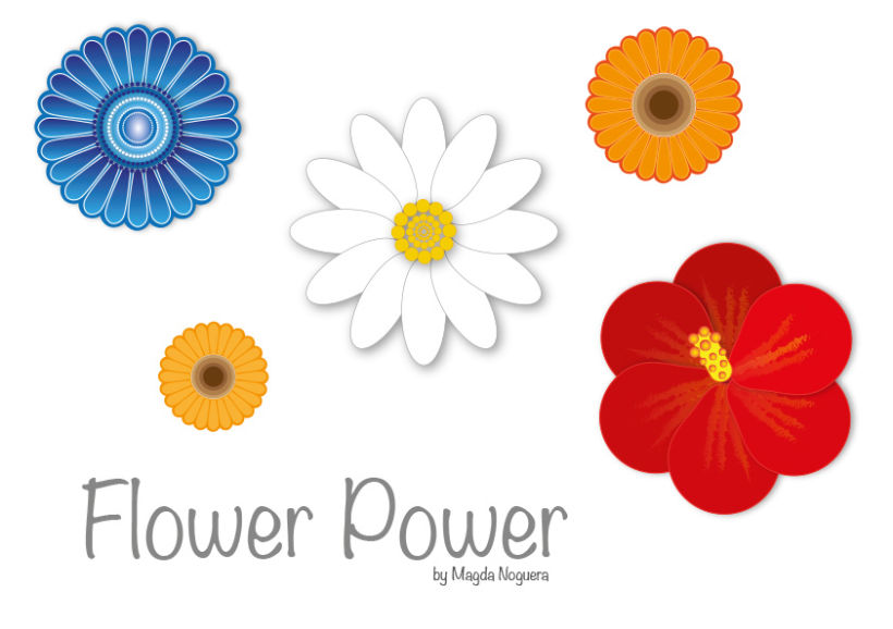 Flower Power - Ilustraciones geométricas -1