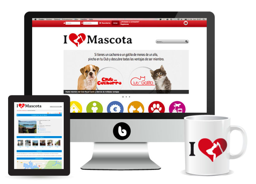 Lovemascota.com - Diseño de imagen corporativa y portal web 0
