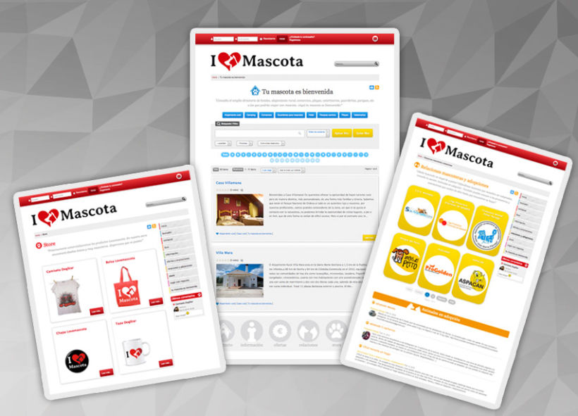 Lovemascota.com - Diseño de imagen corporativa y portal web 1