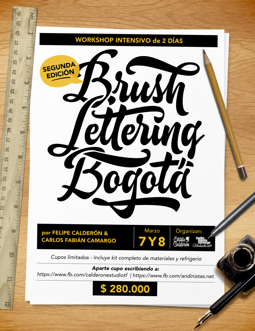 Brush Lettering Workshop en Bogotá 0