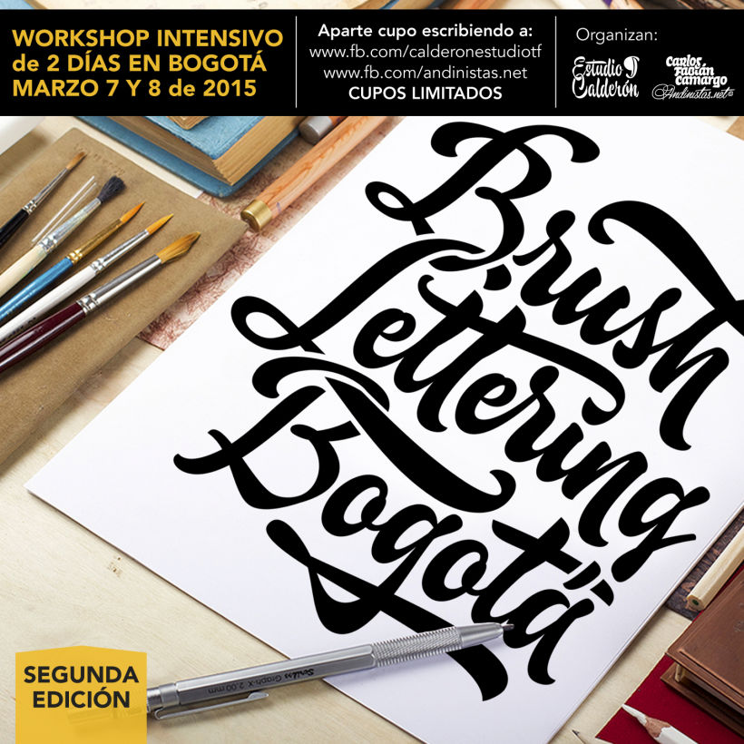 Brush Lettering Workshop en Bogotá 0