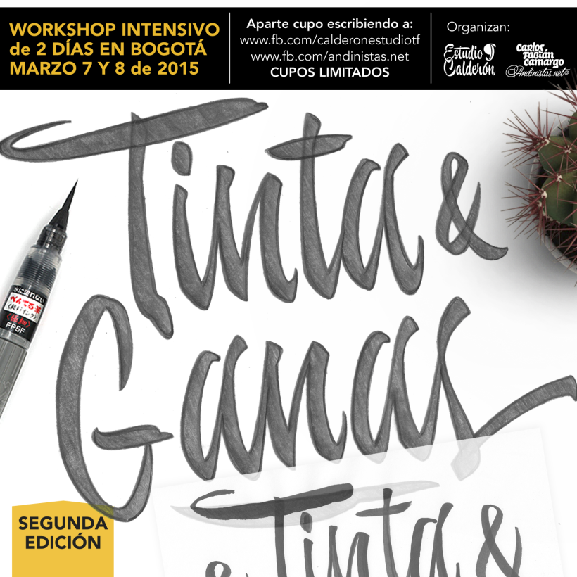 Brush Lettering Workshop en Bogotá 2