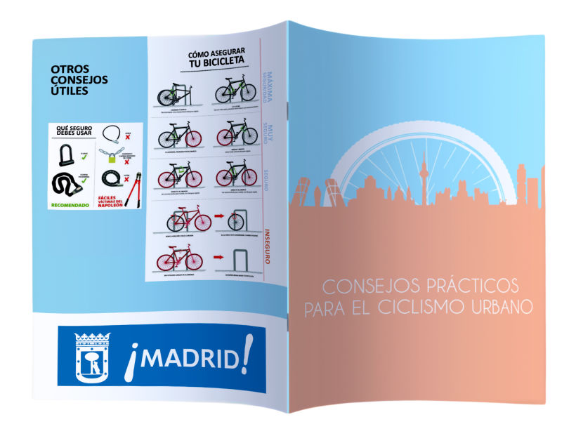 Folleto "Consejos Prácticos para el ciclismo urbano de Madrid" 1