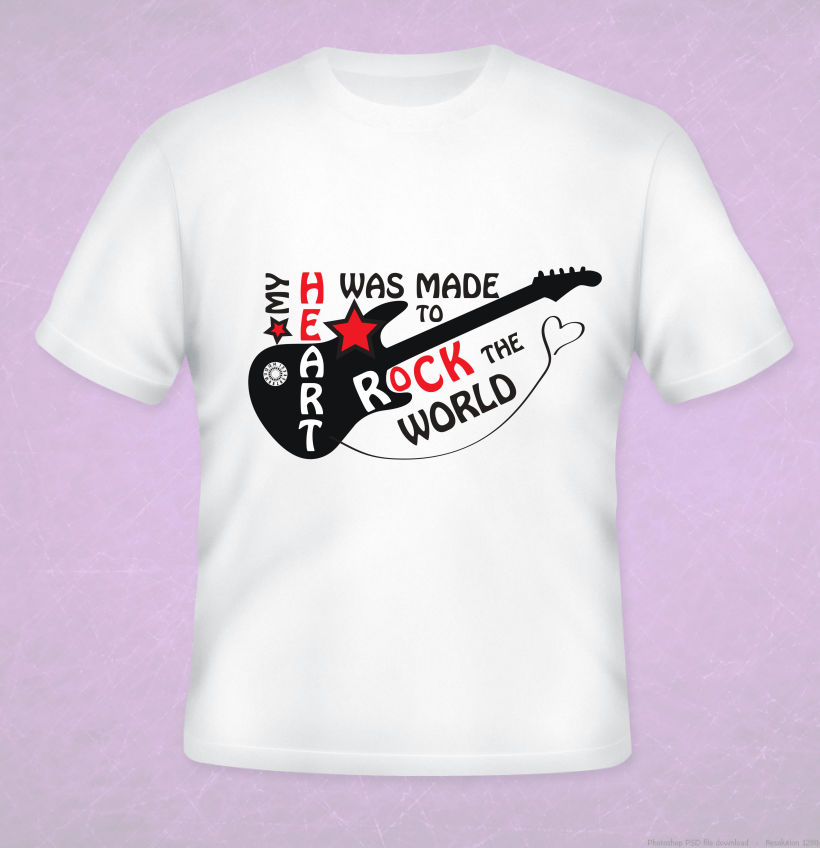 Diseño de camisetas - Rock The World Fest 1