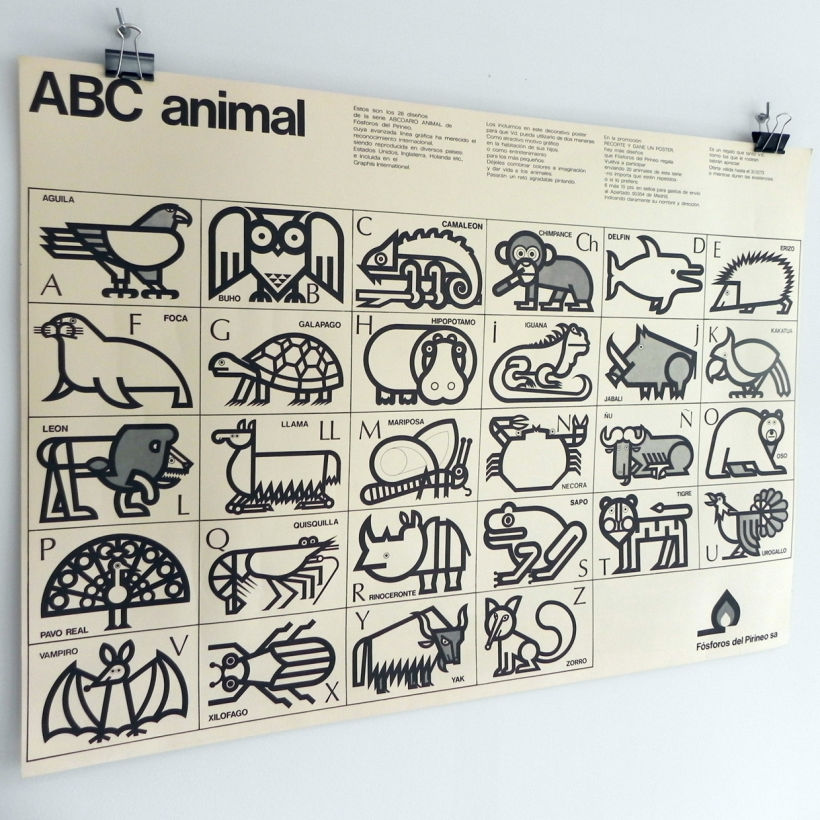 Fósforos del Pirineo Abecedario Animal posters 3