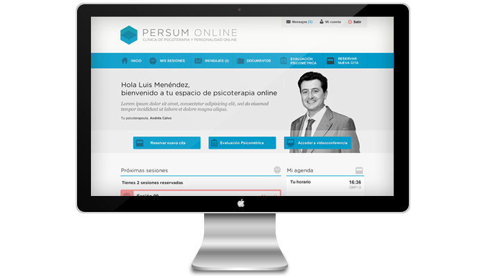 Plataforma videoterapia PERSUM Online 0