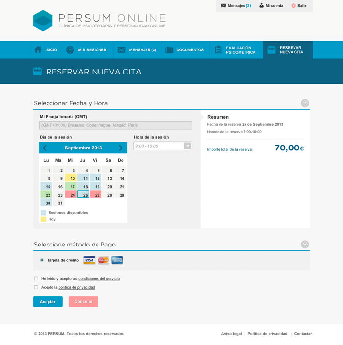 Plataforma videoterapia PERSUM Online 6