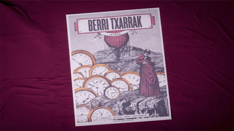 BERRI TXARRAK Poster (+ Proceso serigrafía) 2
