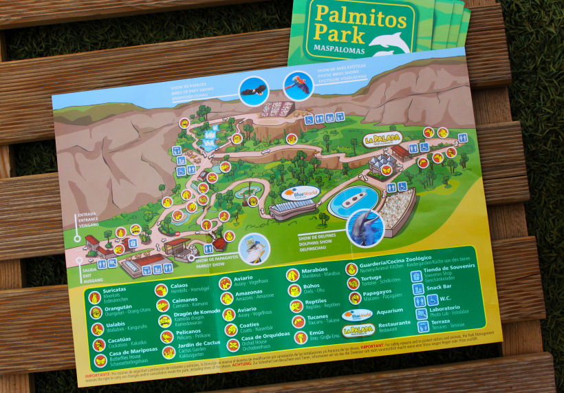 Palmitos Park - Ilustración de mapa  0