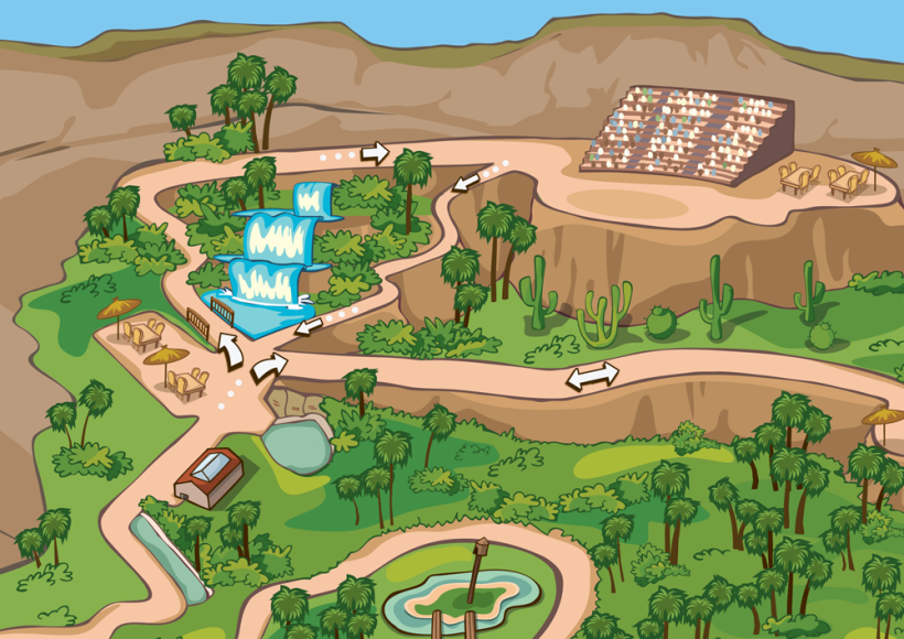 Palmitos Park - Ilustración de mapa  2