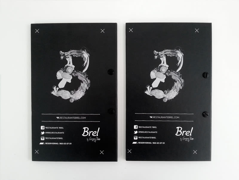 Restaurante Brel | Diseño de cartas + señalética 7