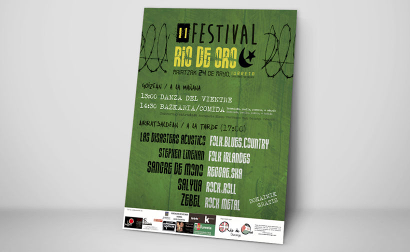 Cartel "Festival Rio de Oro" -1