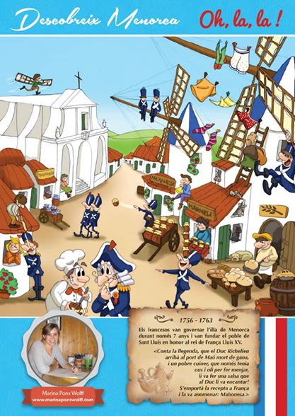 Historia de Menorca ilustrada para revista infantil El Escondite 3