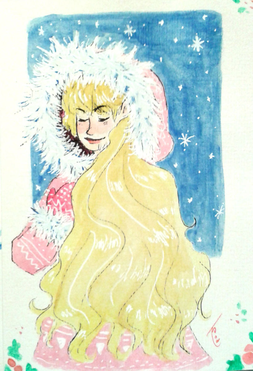 Watercolours Christmas Cards 3