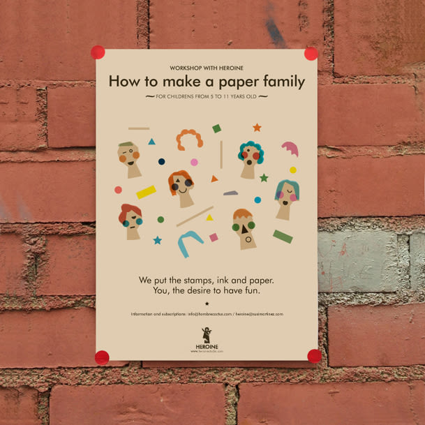 How to make a paper family. Workshop. 1