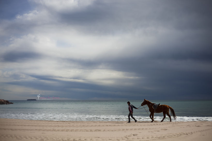 Reportaje - en caballo por la playa 0