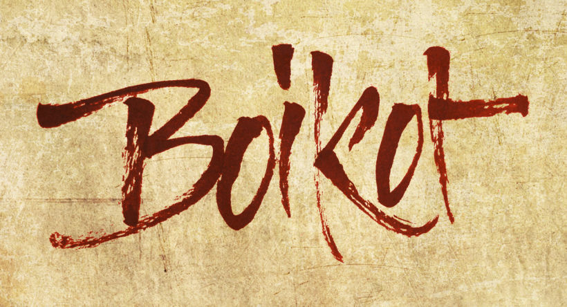 Boikot - Caligrafia con pincel 1