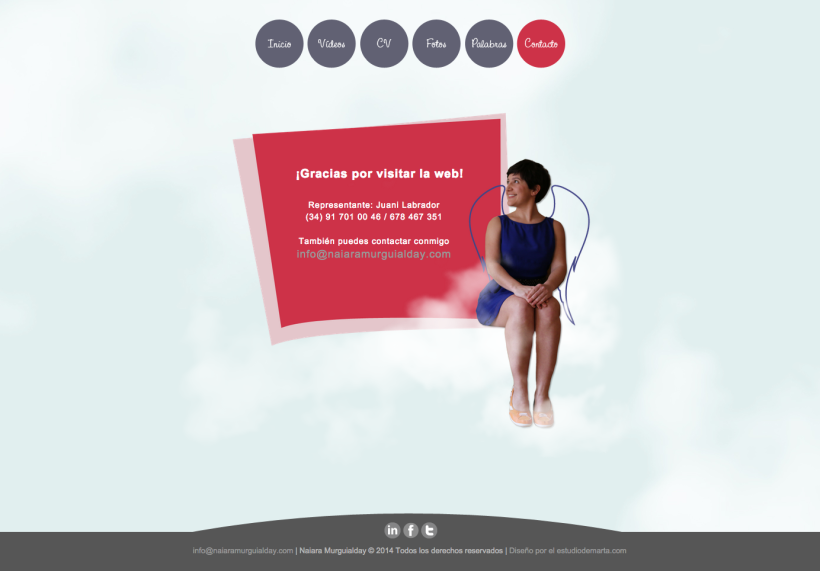 Diseño grafico y Web de actriz Naiara Murguialday 4