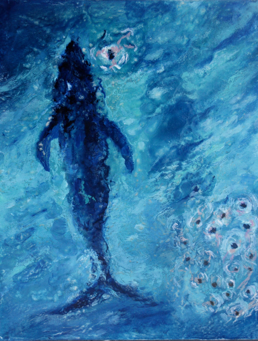 colección de pintura a la encáustica "océanos" 1