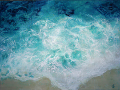 colección de pintura a la encáustica "océanos" 4