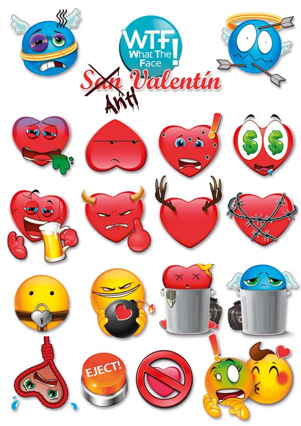 WTF Emoticonos ·ilustración para apps· 2
